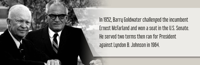 Barry Goldwater with Dwight D. Eisenhower